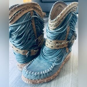 EL Vaquero | Julie Silverstone Atlantic Moccasin Boots Size 37 7
